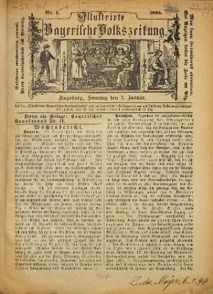 Illustrirte bayerische Volkszeitung. 1894