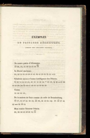 Exemples de passages déchiffrés