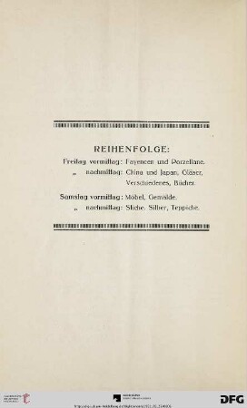 Reihenfolge