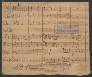 Konzerte; vl, strings, bc; B-Dur