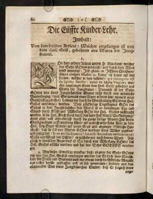 60-64, Die Eilffte Kinder-Lehr