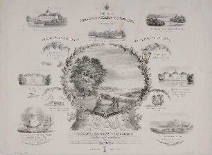 Gedenkblatt an die Erhebung Schleswig-Holsteins 1848