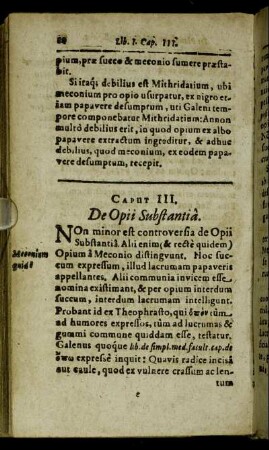 Caput III. De Opii Substantia.