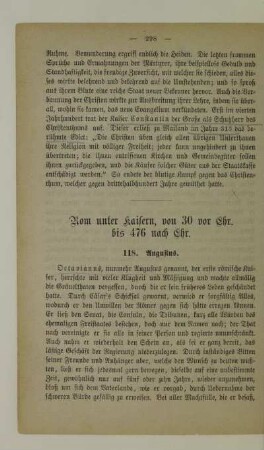 Rom unter Kaisern, von 30 vor Chr. bis 476 nach Chr.