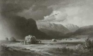 Heuernte im Alpenvorland