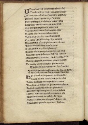 Incipit paschalis carminis Liber Quartus