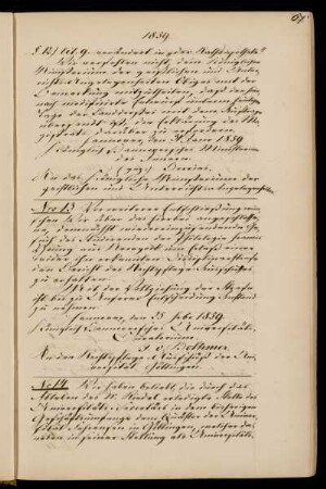 Ernennung des Universitätsquästors Fehrensen zum Universitätssekretär.
