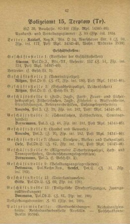Polizeiamt 15, Treptow