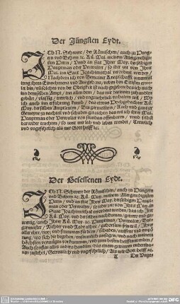 Der Jüngsten Eydt.
