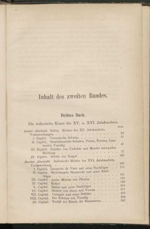 Inhalt des zweiten Bandes.