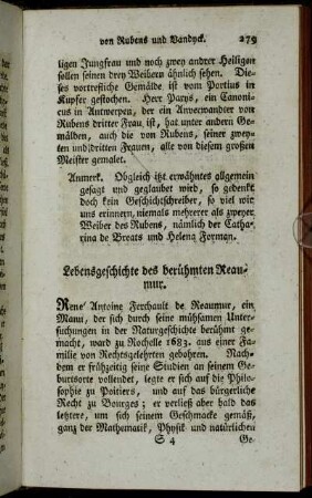 Lebensgeschichte des berühmten Reaumur