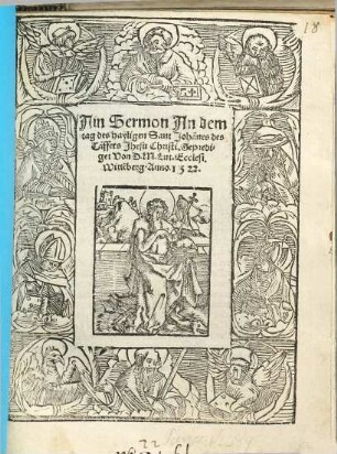 Ain Sermon an dem Tag des hayligen Sant Johannes des Taffers Jhesu Christi