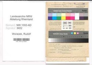 Entnazifizierung Rudolf Woracek, geb. 19.05.1918 (Angest.)