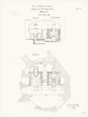 Regierungsgebäude, Stralsund Warmwasserheizanlage: Grundriss KG 1:100