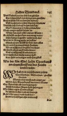 Wie der kün Edel Heldt Theurdanck an einem streiff viel der feindt umbbracht.