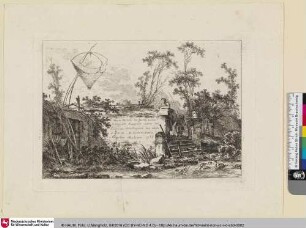 Varie Vedute del Gentile mulino [Ansichten der von Claude-Henri Watelet entworfenen Gartenanlage Moulin Joly, Titelblatt]