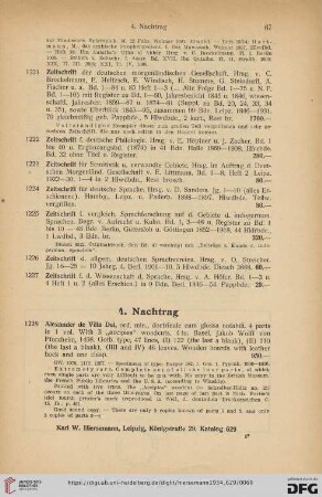 4. Nachtrag (Nr. 1228 - 1236)
