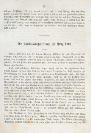 Die Bambuswasserleitung bei Hong-Kong