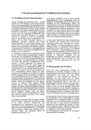 3. Rezente geoökologische Verhältnisse der Gewässer