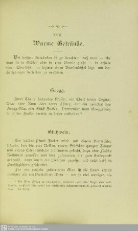 XVII. Warme Getränke