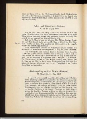 Stellungskrieg westlich Brody (Galizien)
