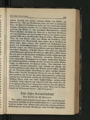 Zehn Jahre Kolonialinstitut