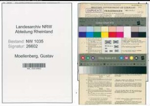 Entnazifizierung Gustav Moellenberg , geb. 01.01.1886 (Bergingenieur)