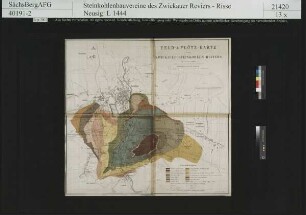 Feld und Flözkarte des Zwickauer Steinkohlenreviers