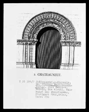 Châteauneuf-sur-Charente, Saint-Pierre, Westportal