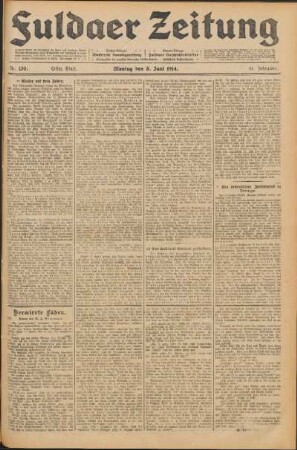 Ausgabe vom Montag, den 08. Juni 1914.