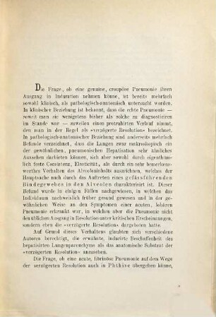 Ueber den Ausgang der Pneumonie in Induration : Inaug. Diss.