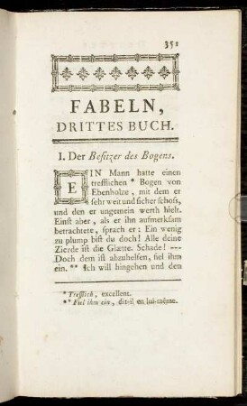 Fabeln, Drittes Buch.