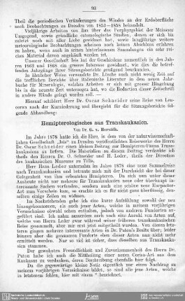 Hemipterologisches aus Transkaukasien