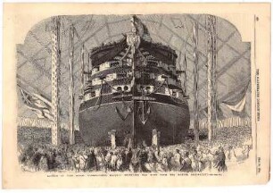Launch of the "Roayl Albert", Her Majesty receiving the Wine from the Master Shipwright