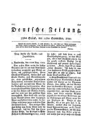 Drey Artikel für Volks- und Jugendlehrer