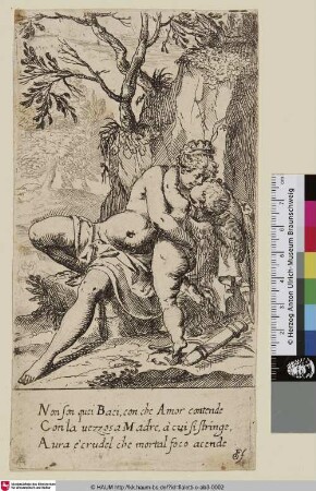 [Venus und Amor umarmen sich]
