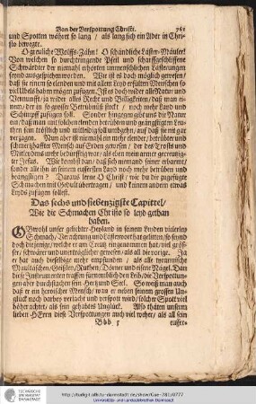 Das sechs und siebenzigste Capittel