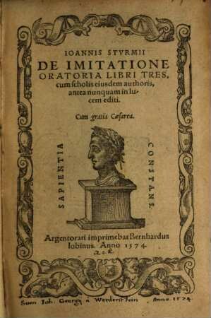 De imitatione oratoria : libri tres