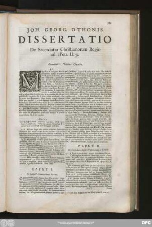 Caput I. De Subiecto Enunciationis Petrinae.