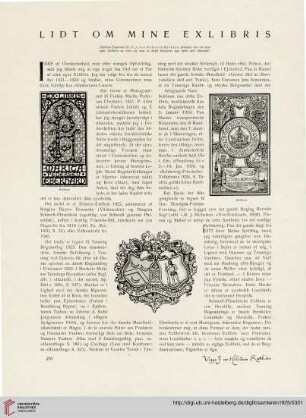 2: Lidt om mine Exlibris