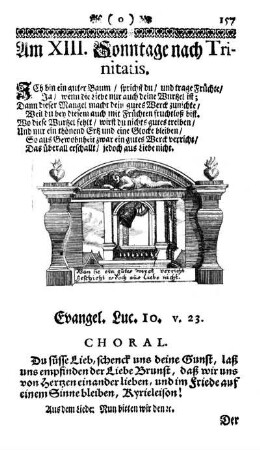 Am XIII. Sonntage nach Trinitatis.