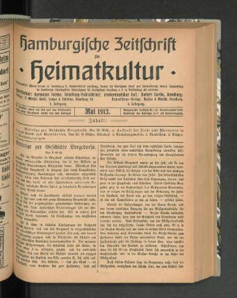 5. Jahrgang, Mai 1913.