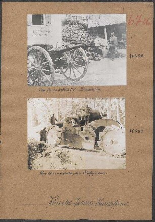 Am Isonzo eroberte ital. Feldgeschütze