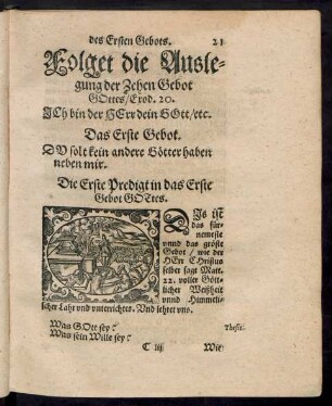 Folget die Auslegung der Zehen Gebot Gottes ...