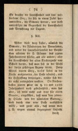 74-95, §. XII. Wieder diese drey Laster,...