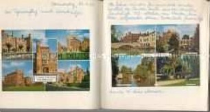 Handschriftlich erläutertes Fotoalbum einer Ordensschwester von einer Studienreise nach England 1965