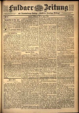 Ausgabe vom Mittwoch, den 20. April 1898.