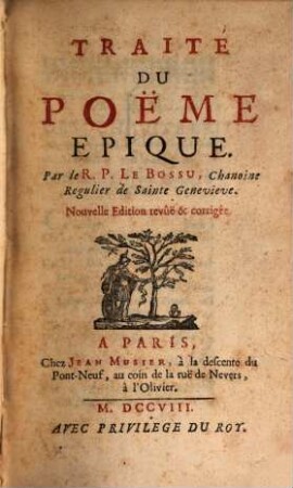 Traité du poëme epique