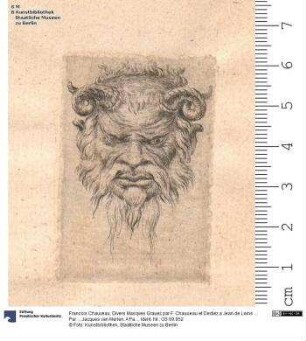 Divers Masqves Grauez par F. Chauueau et Dediez a Jean de Leins ... Par ... Jacques van Merlen. A Paris ...