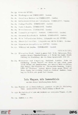 Teils Mappen, teils Sammelbände (Nr. 173a-201)